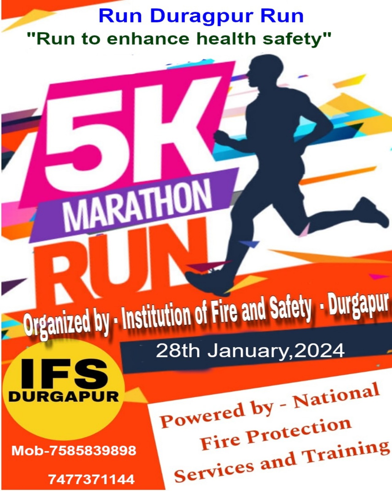 marathon on 28th january 2024 by IFS durgapur